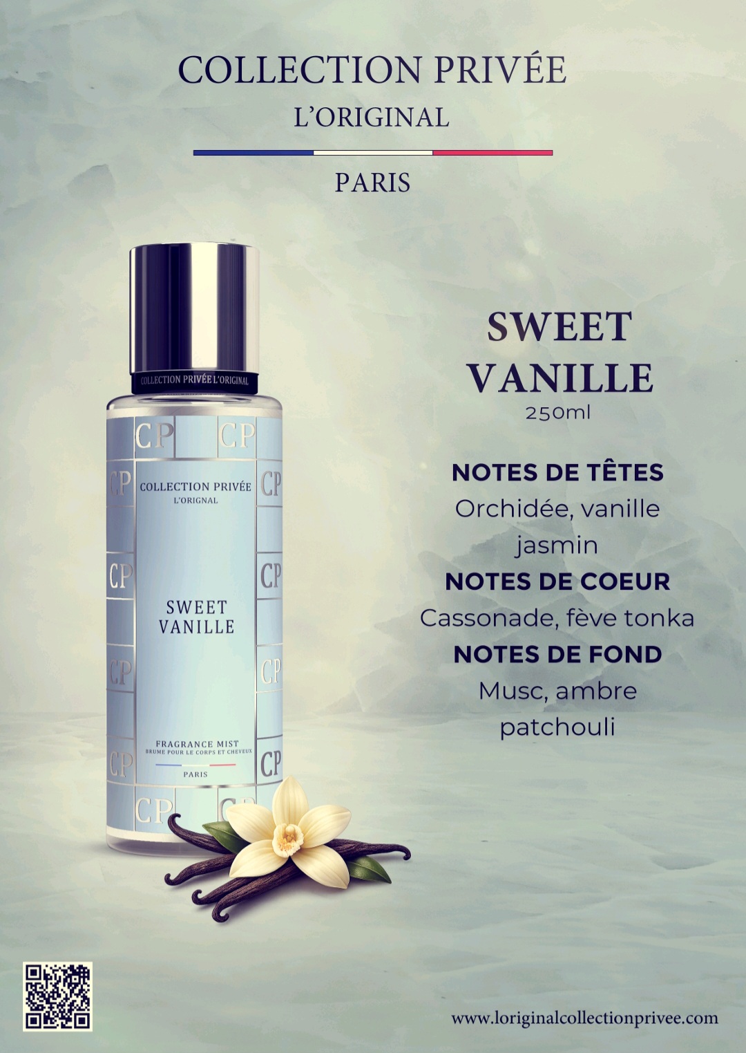 Brumes Corps & Cheveux SWEET VANILLE - Collection Privée L'Original – Image 2