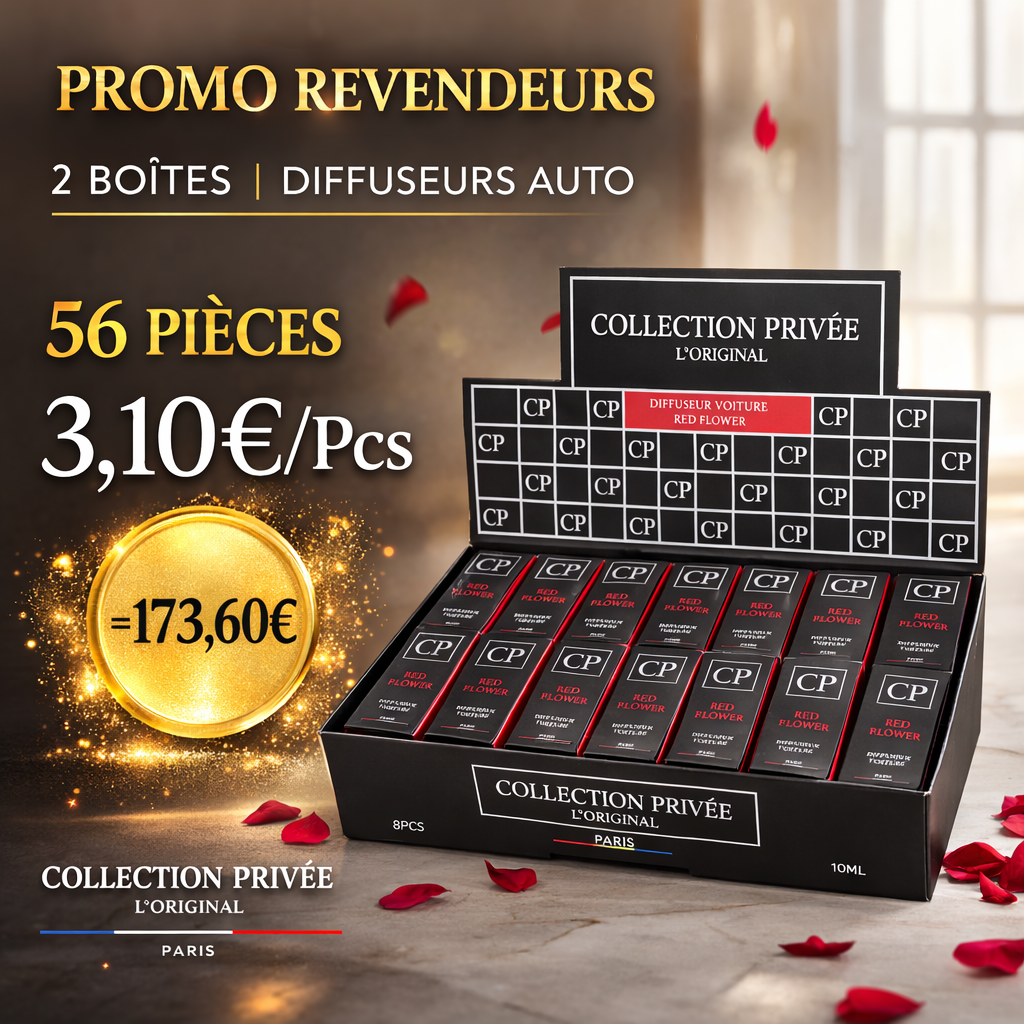Pack 56 Diffuseurs Voiture Collection Privée L'Original (2 boîtes)