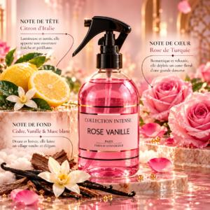 Alternative view of Spray d’Intérieur ROSE VANILLE Collection Intense – 250 ml