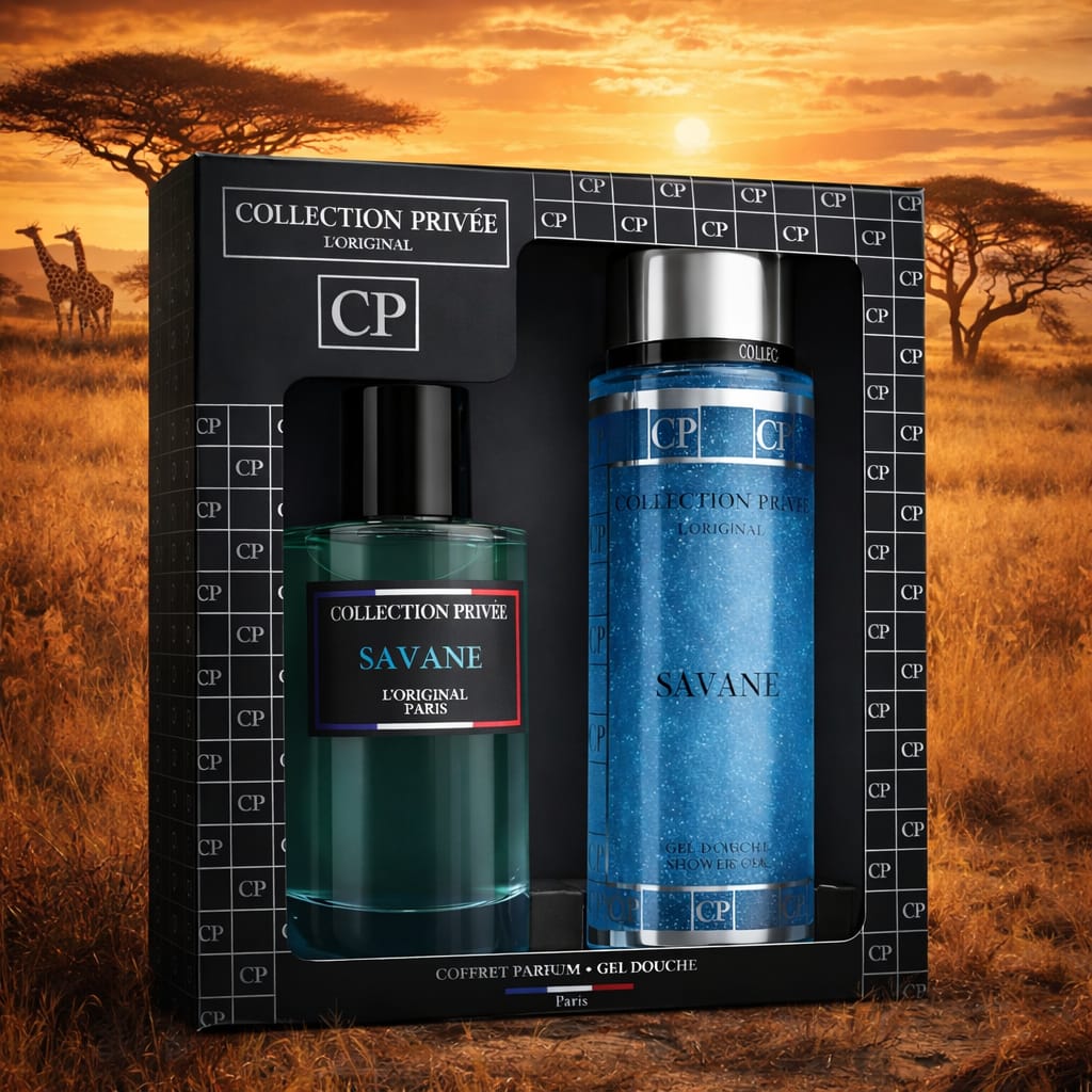 Coffret Parfum SAVANE (100ml) + Gel Douche - Collection Privée L'Original – Image 2