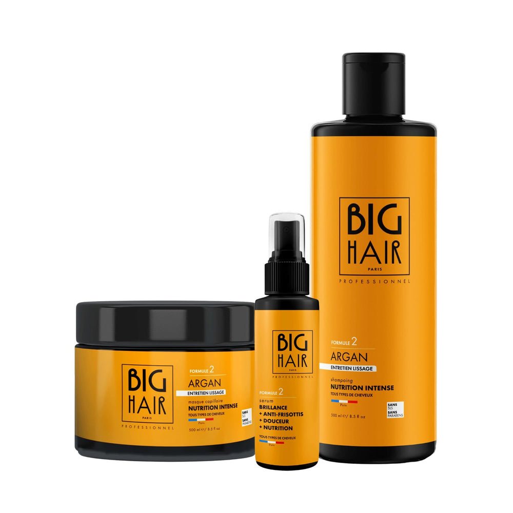 Kit Argan Lissage Irrésistible – BIG HAIR Rituel 3 Soins