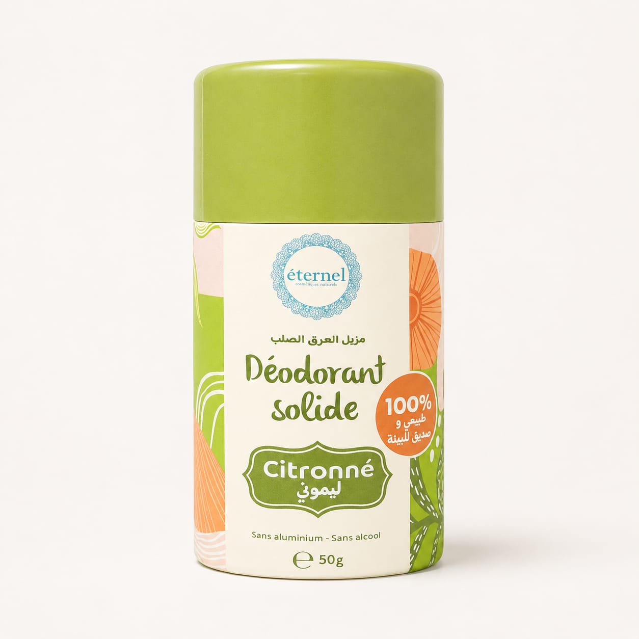 Éternel Déodorant Solide 100 % Naturel & BIO - Citronné