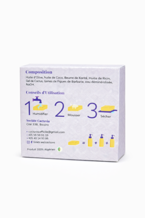 Savon Artisanale au Gel de Cactus de Kabylie - Nourrit & Hydratante la Peau - Cactuvia – Image 3