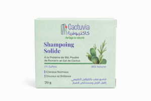 Shampoing Solide 100% Naturel - Poudre de Romarin & Gel de Cactus - Cactuvia