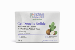 Gel Douche Solide Naturel - À l'Extrait de Cactus & l'Huile de Noix de Coco - Cactuvia