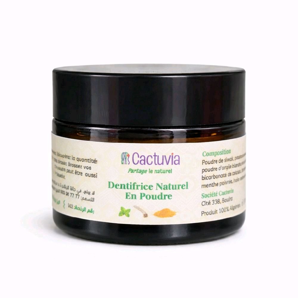Dentifrice en Poudre 100% Naturel & BIO - Cactuvia