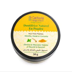 Alternative view of Dentifrice en Poudre 100% Naturel & BIO - Aux Trois Plantes - Cactuvia